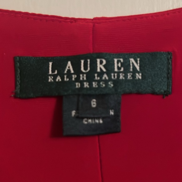 Lauren by Ralph Lauren red dress size 6 - Picture 5 of 5